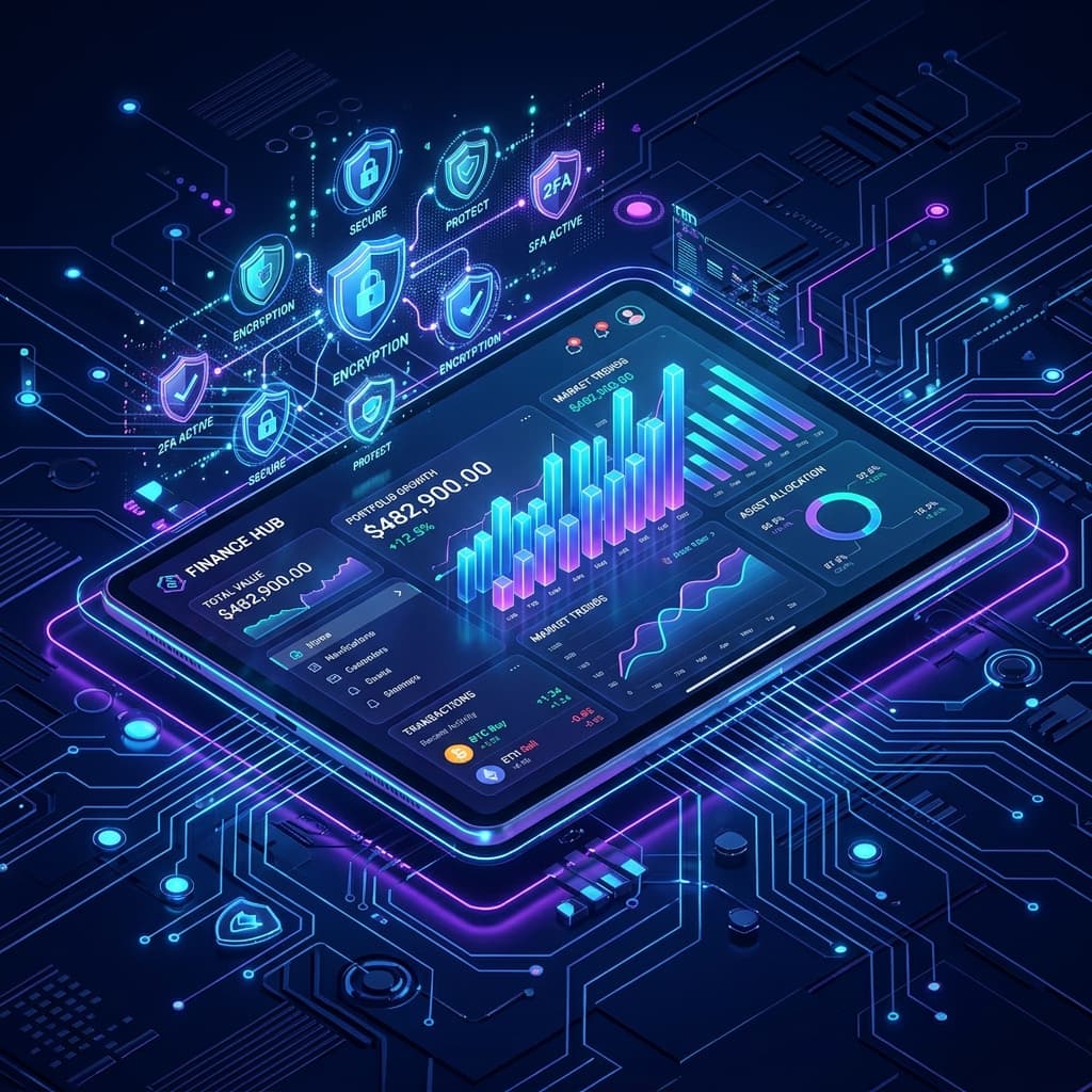 Financial Technology Platform 3D Visual